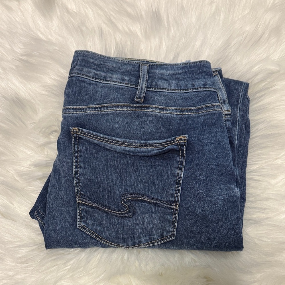 Silver light blue skinny jeans